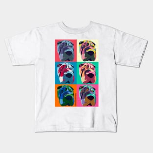 Pop Art Shar Pei Kids T-Shirt